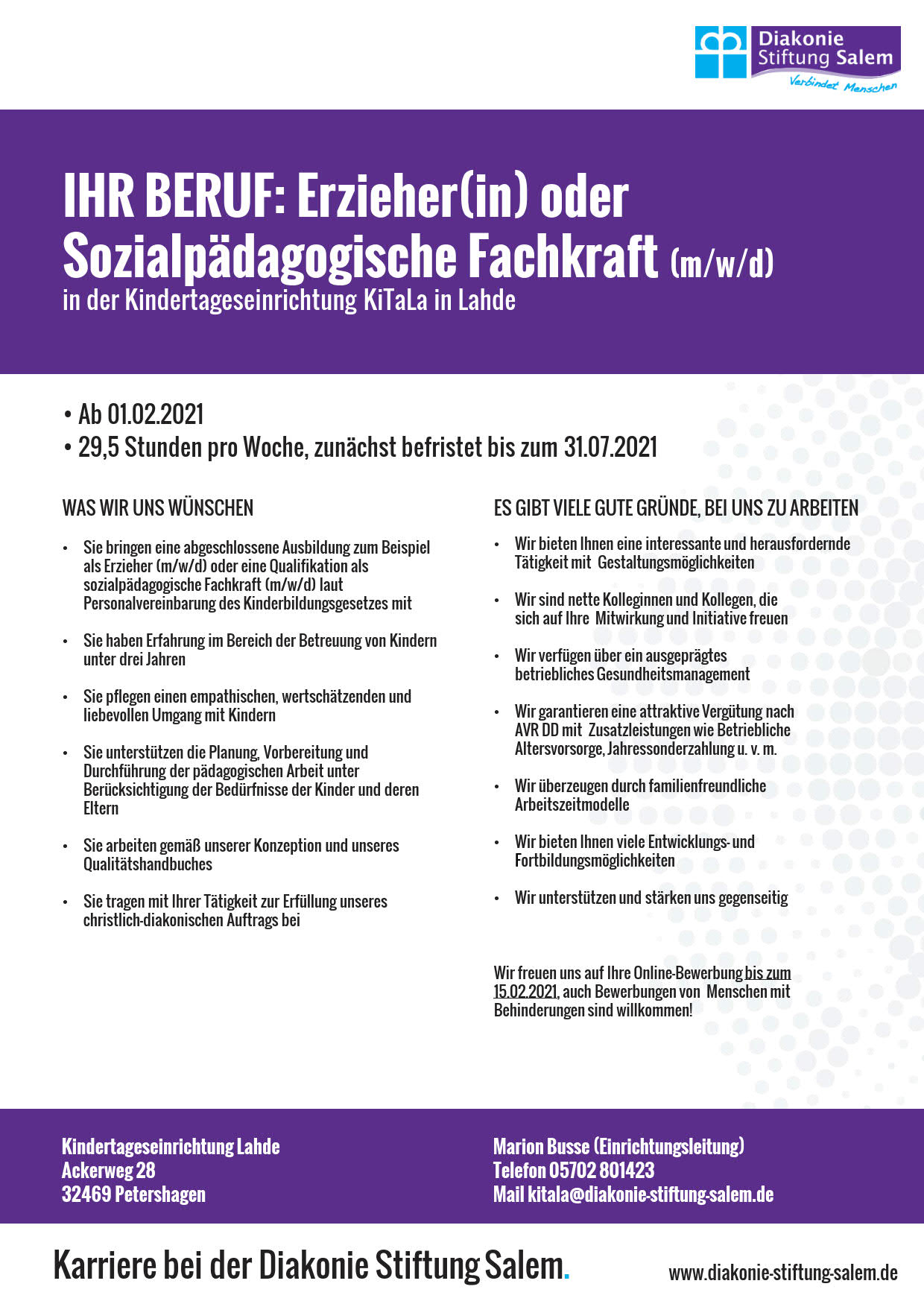 Stellenausschreibung Sozialpädagogische Fachkraft Kitala_2021-01-11_1