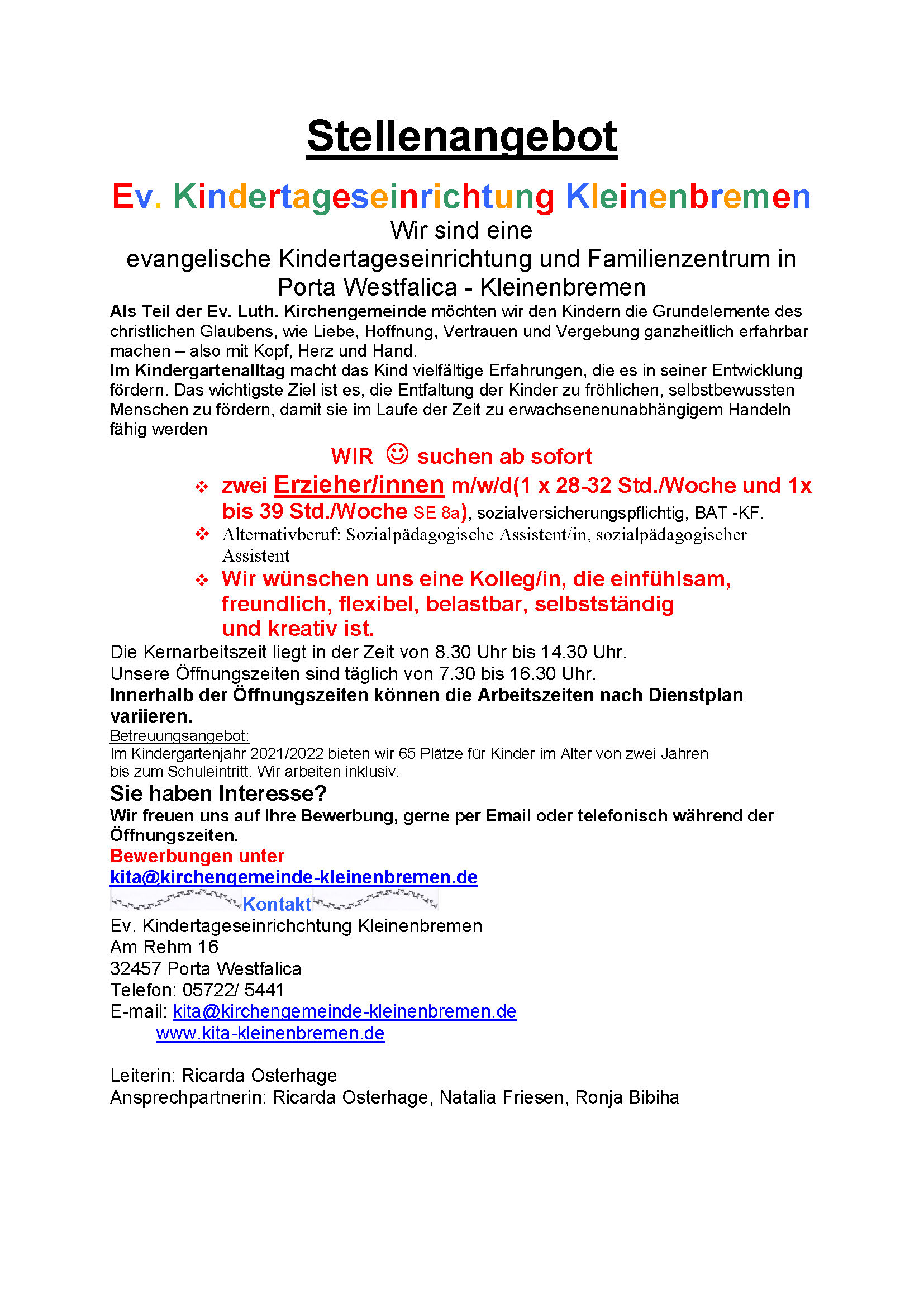 Stellenangebot Kleinenbremen (3)