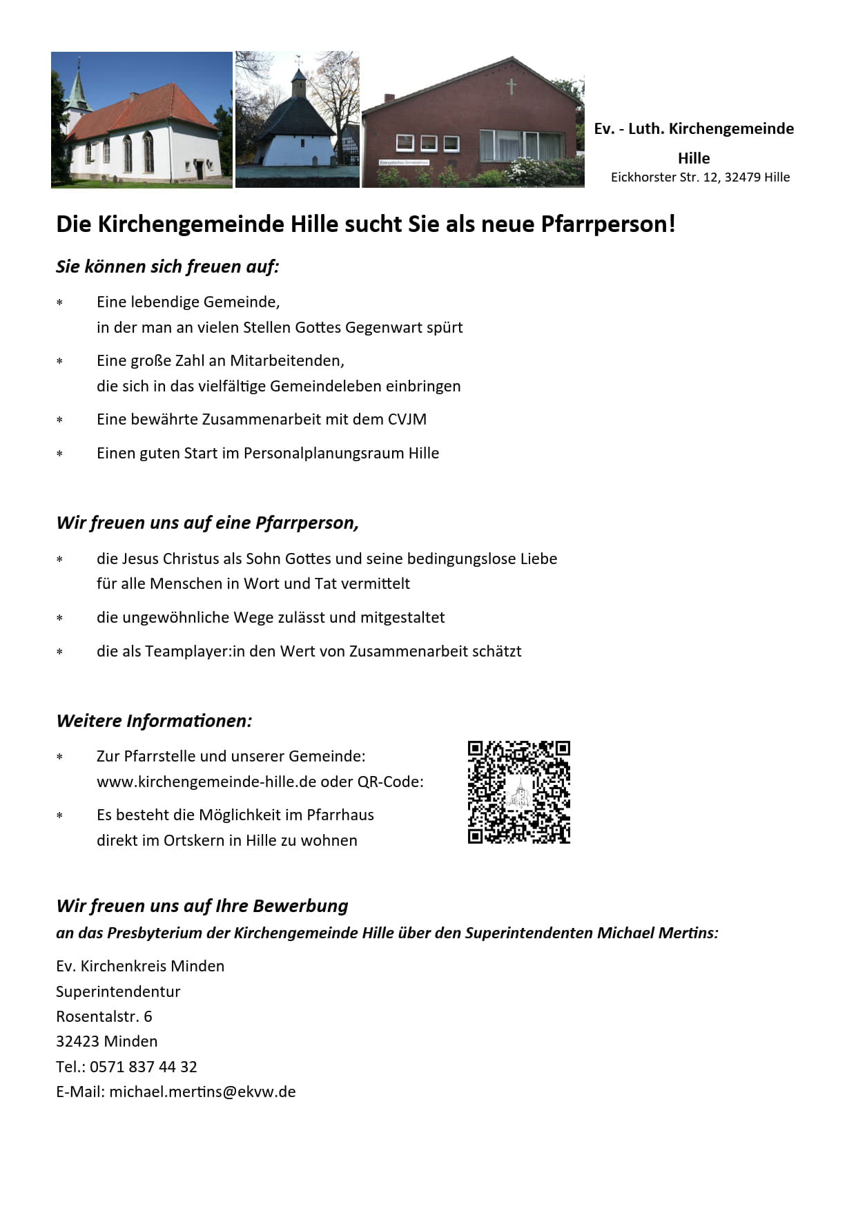 Pfarrstelle Hille