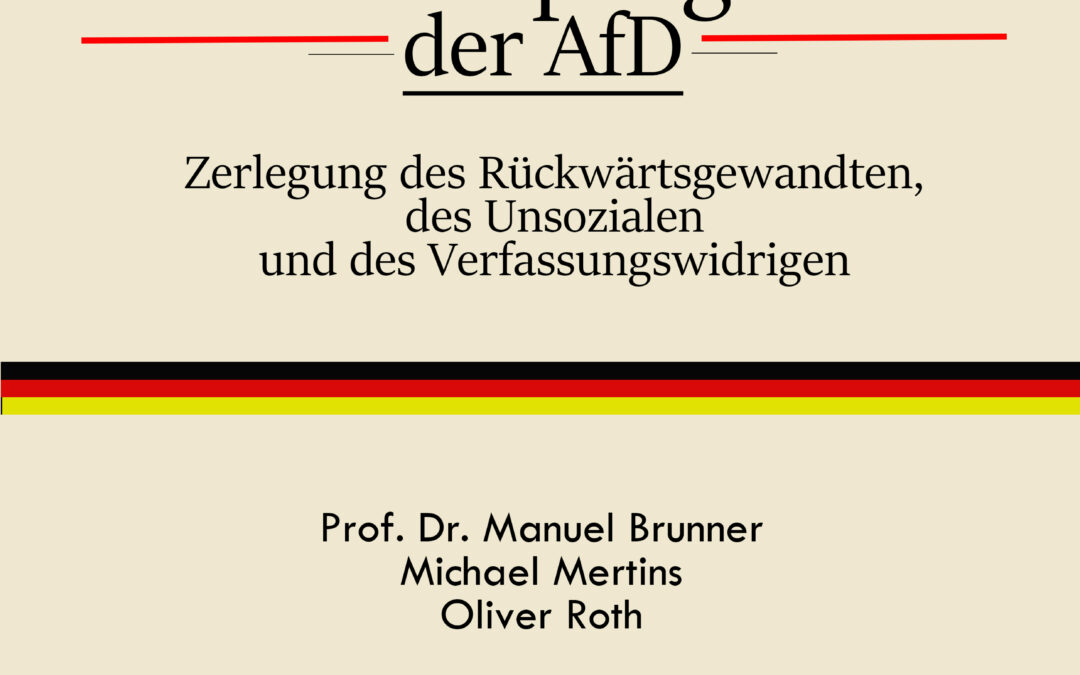 Podiumsdiskussion zum Grundsatzprogramm der AfD am 28. September im Albert-Schweitzer-Haus